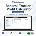 EdgeLedger Bankroll Tracker + Profit Calculator